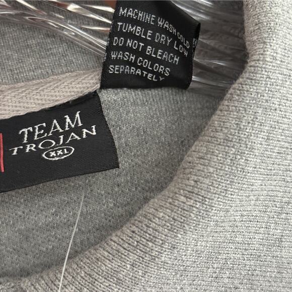 USC Trojans Polo Shirt Mens 2XL Gray Embroidered Logo Team Trojan College Cotton - Picture 6 of 11